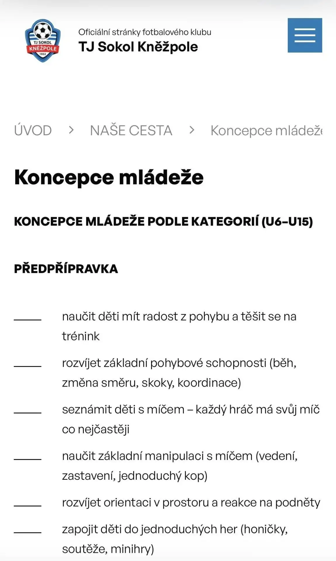 KONCEPCE MLÁDEŽE
